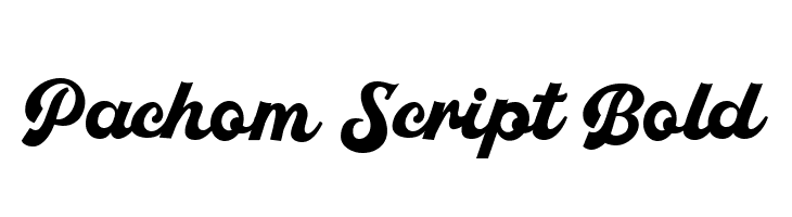 Pachom Script Bold  Frei Schriftart Herunterladen