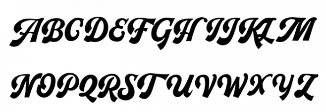 Pachom Script Bold Schriftart Groß
