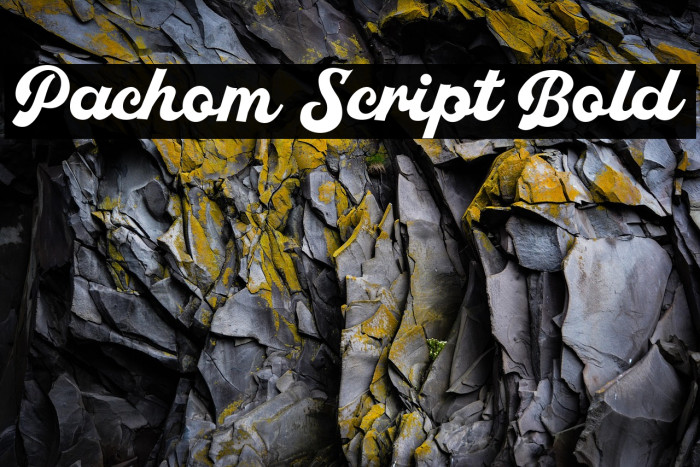 Pachom Script Bold Example 3