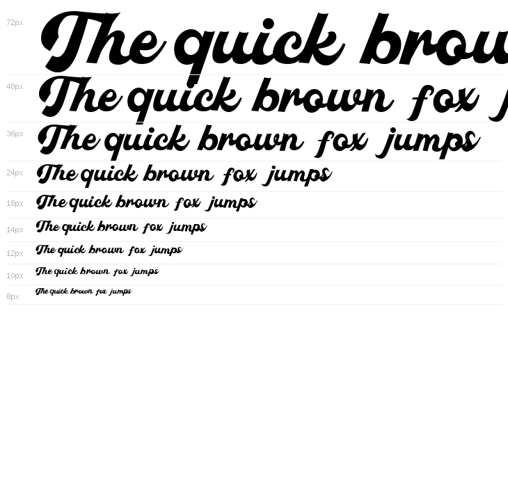 Pachom Script Bold Waterfall