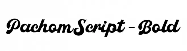 PachomScript-Bold  Frei Schriftart Herunterladen