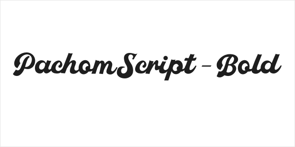 PachomScript-Bold Logo