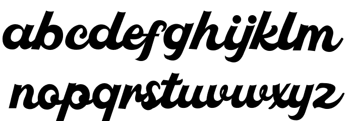 PachomScript-Bold Font LOWERCASE