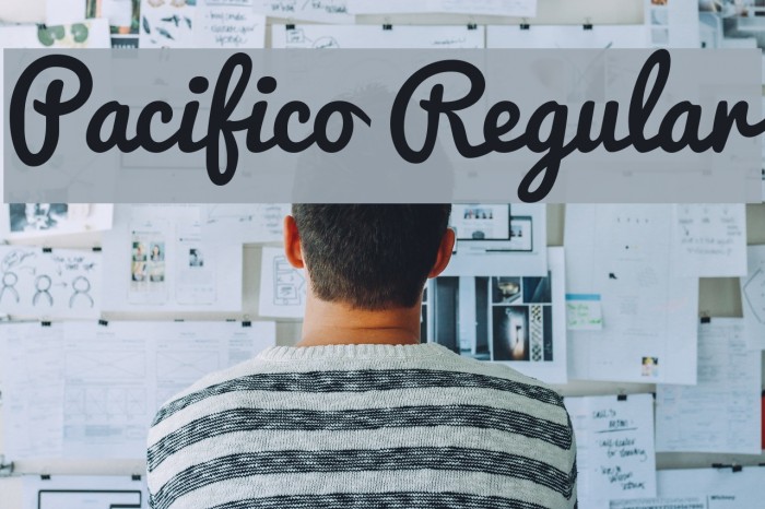 Pacifico Regular Font examples