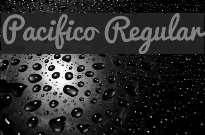 Pacifico Regular Font examples