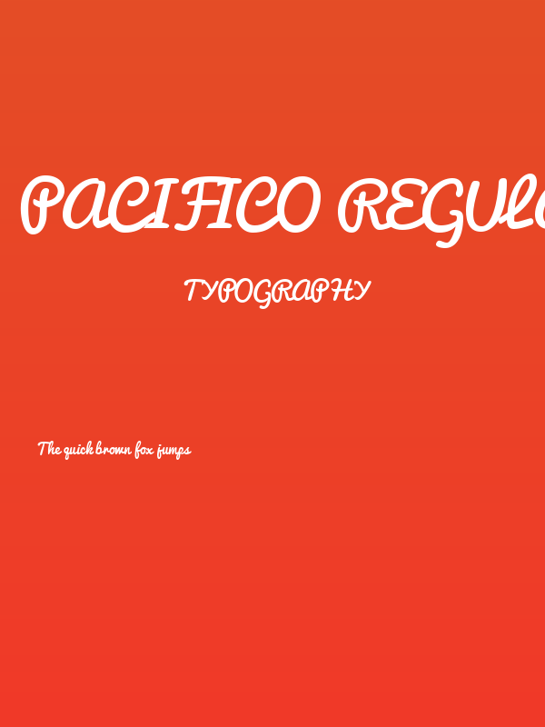 Pacifico Regular Poster