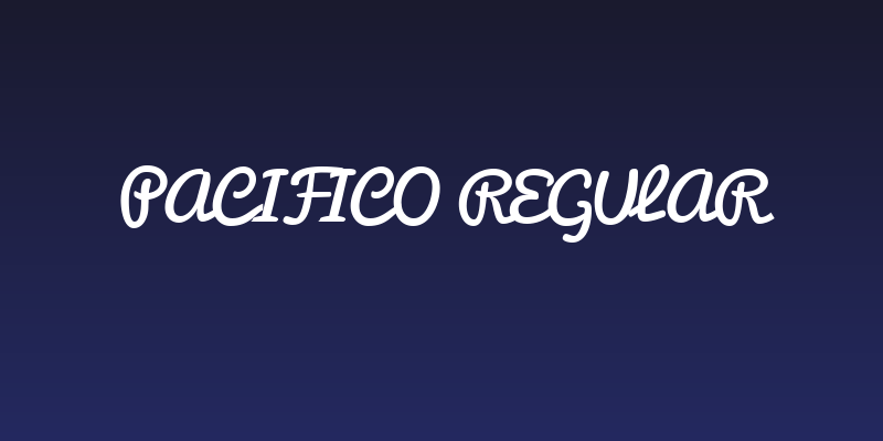 Pacifico Regular Social Header