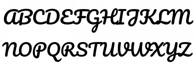 Pacifico Regular Font UPPERCASE