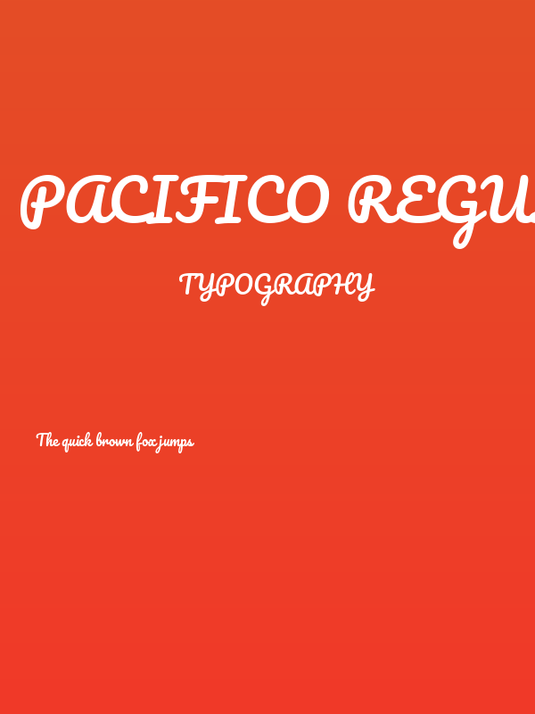 Pacifico Regular Poster