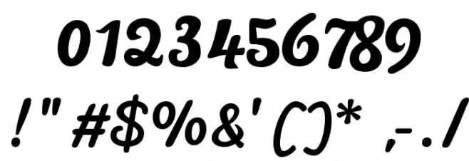 Pacifico Font OTHER CHARS