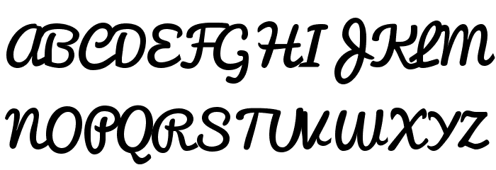 pacifico font glyphs