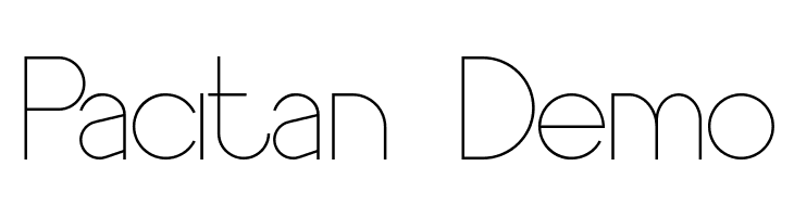 Pacitan Demo  免费字体下载