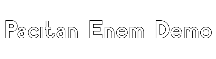 Pacitan Enem Demo  Скачать бесплатные шрифты