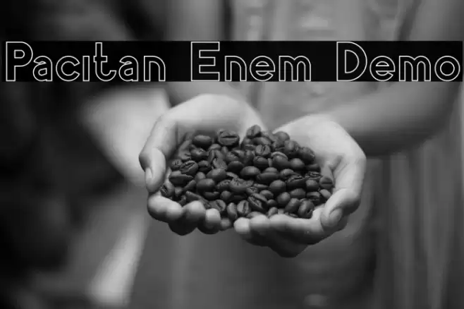 Pacitan Enem Demo Font examples