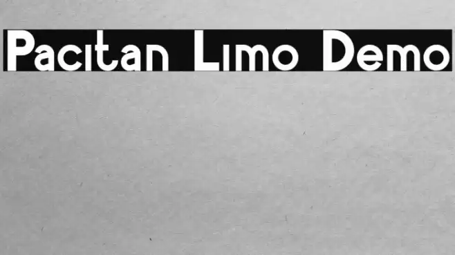 Pacitan Limo Demo Font examples