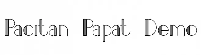 Pacitan Papat Demo  Frei Schriftart Herunterladen
