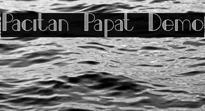 Pacitan Papat Demo Font examples