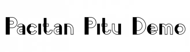 Pacitan Pitu Demo  Frei Schriftart Herunterladen