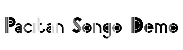 Pacitan Songo Demo  免费字体下载