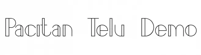 Pacitan Telu Demo  Fuentes Gratis Descargar
