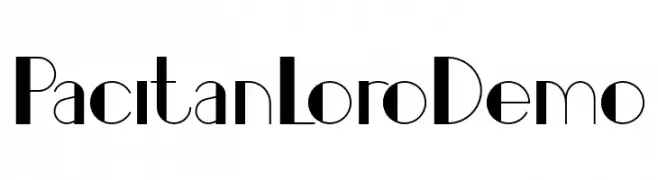 PacitanLoroDemo  Frei Schriftart Herunterladen