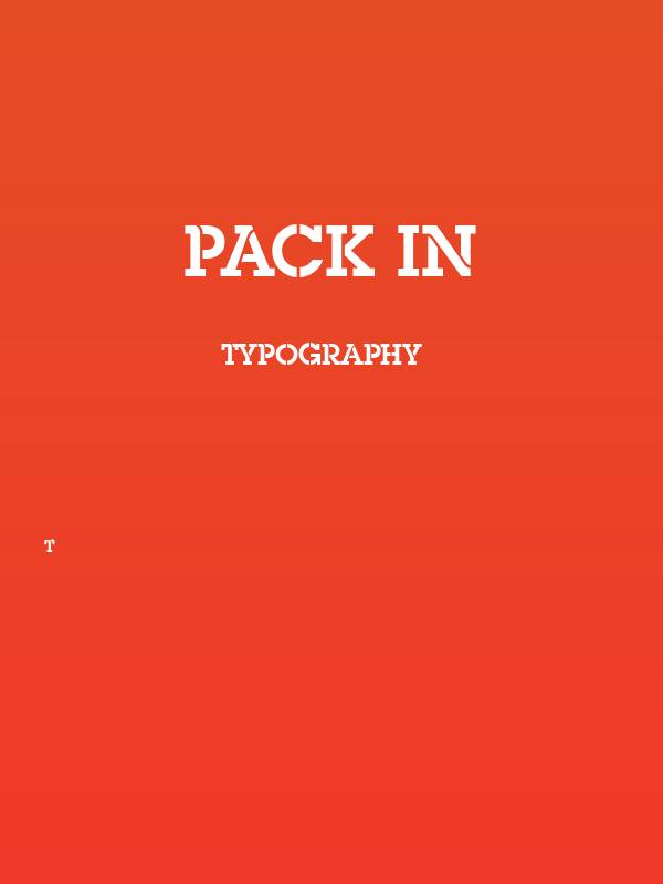 Pack In Poster