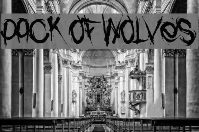 Pack of Wolves Font examples