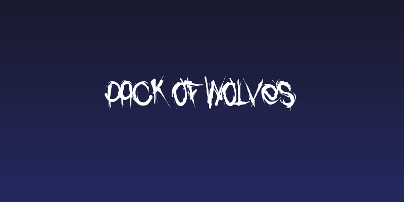 Pack of Wolves Social Header