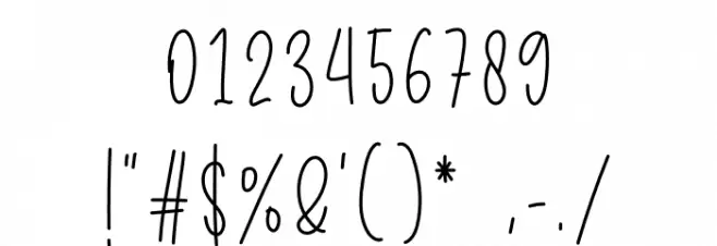 Package Font OTHER CHARS