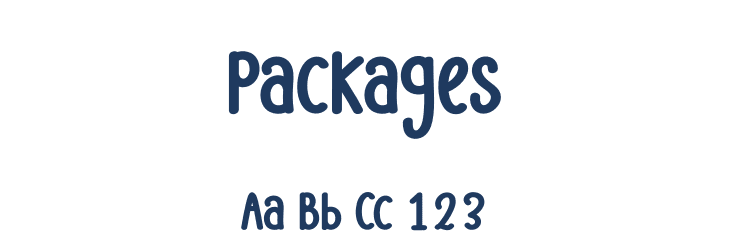 Packages Font Preview