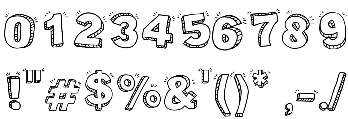 Packaging Funny Font OTHER CHARS