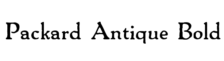 Packard Antique Bold  Free Fonts Download