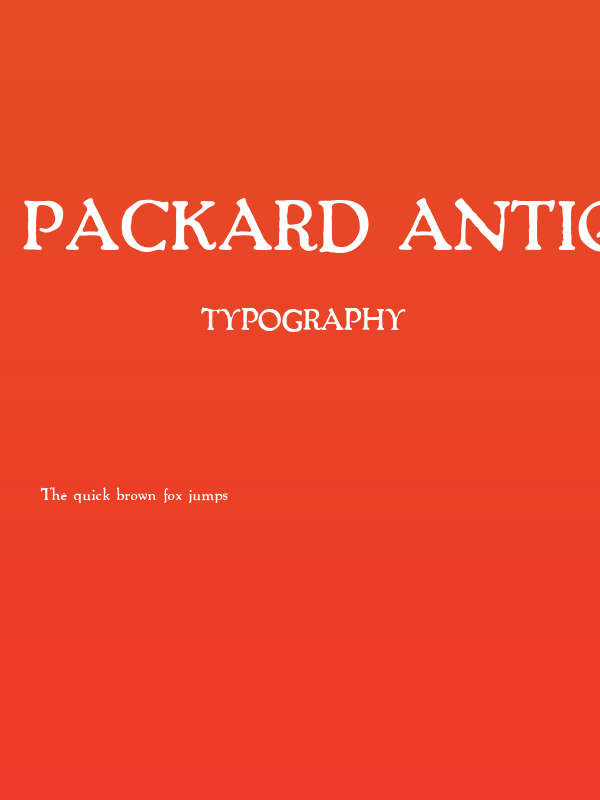 Packard Antique Bold Poster