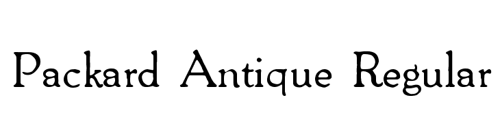 Packard Antique Regular Font