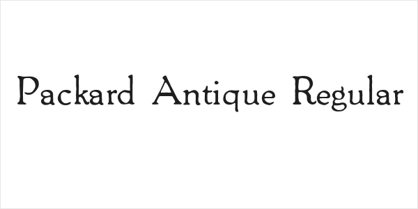Packard Antique Regular Logo