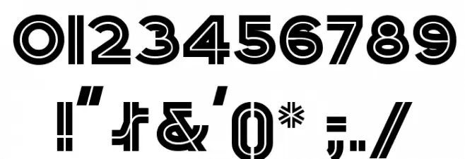 PackardClipperNF Font OTHER CHARS