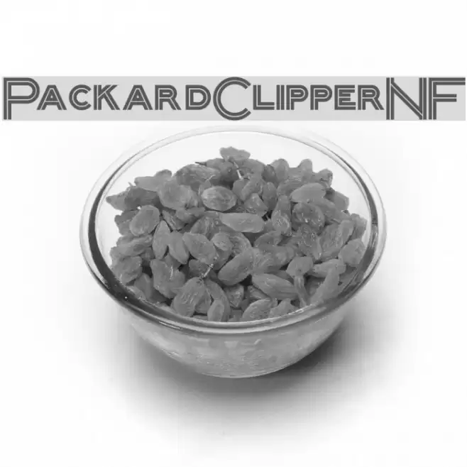 PackardClipperNF Font examples