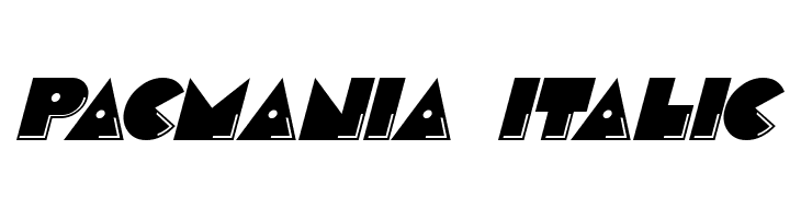Pacmania Italic Font