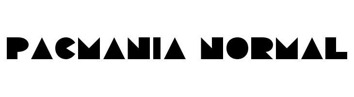 Pacmania Normal  Скачать бесплатные шрифты