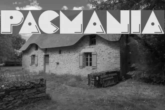 Pacmania Font examples