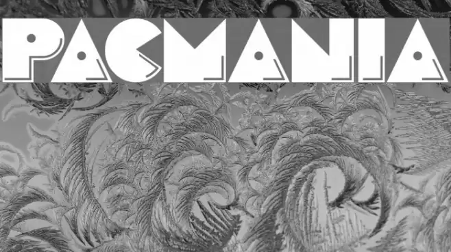 Pacmania Font examples