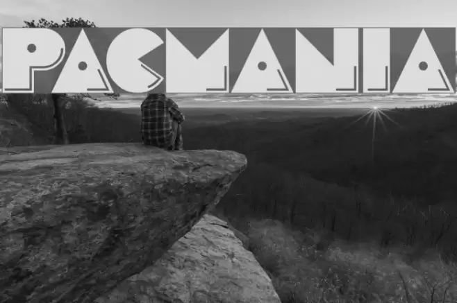 Pacmania Font examples