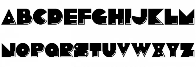 Pacmania خط أحرف صغيرة