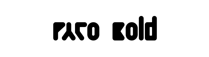 Paco  Bold  font caratteri gratis