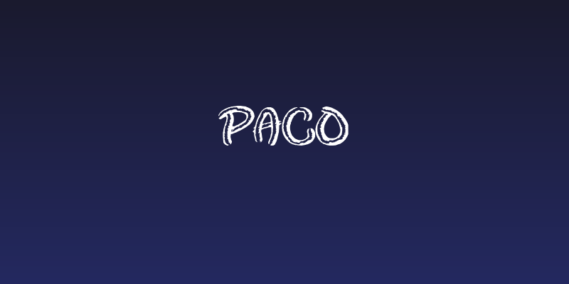 Paco Social Header