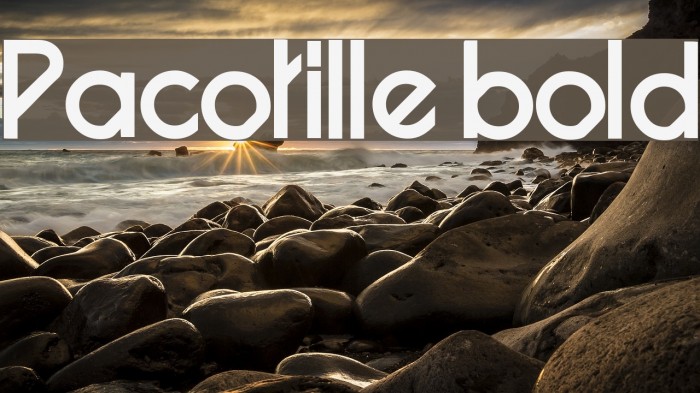 Pacotille bold Шрифта examples