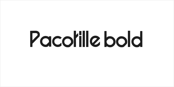 Pacotille bold Logo