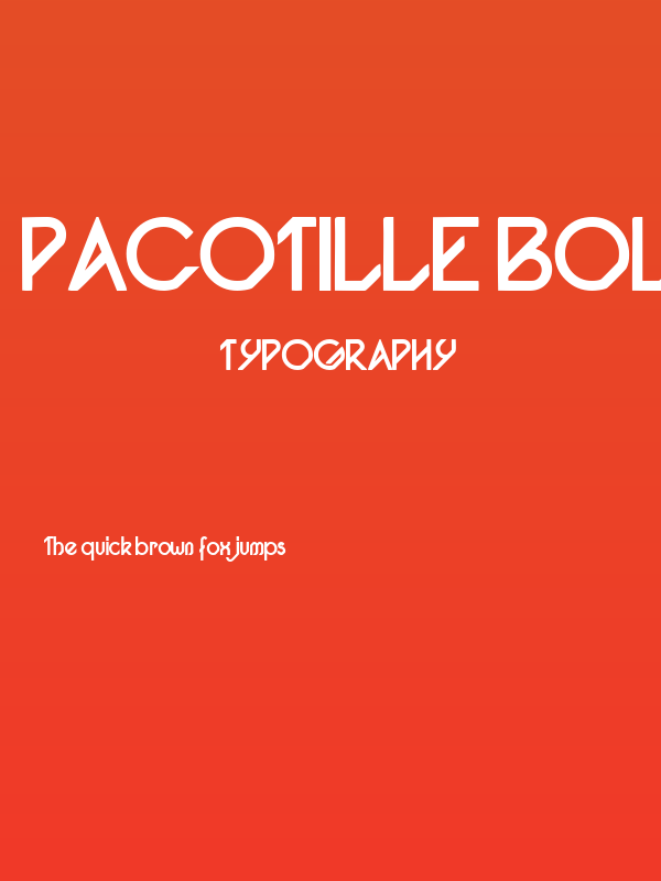 Pacotille bold Poster