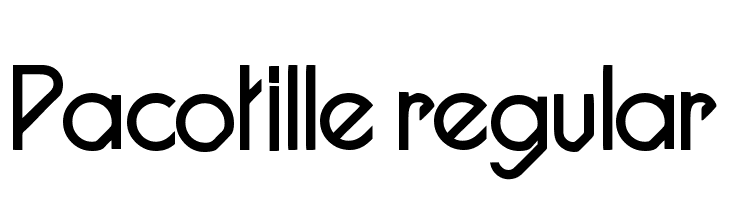 Pacotille regular  免费字体下载