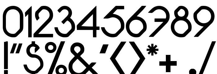 Pacotille regular Font OTHER CHARS